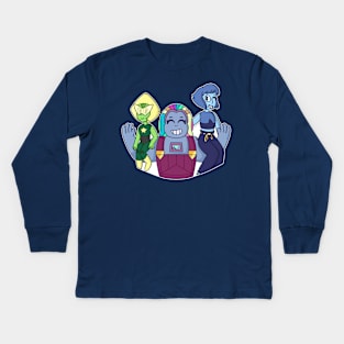 Steven Universe, Bismuth Lapis and Peridot Kids Long Sleeve T-Shirt